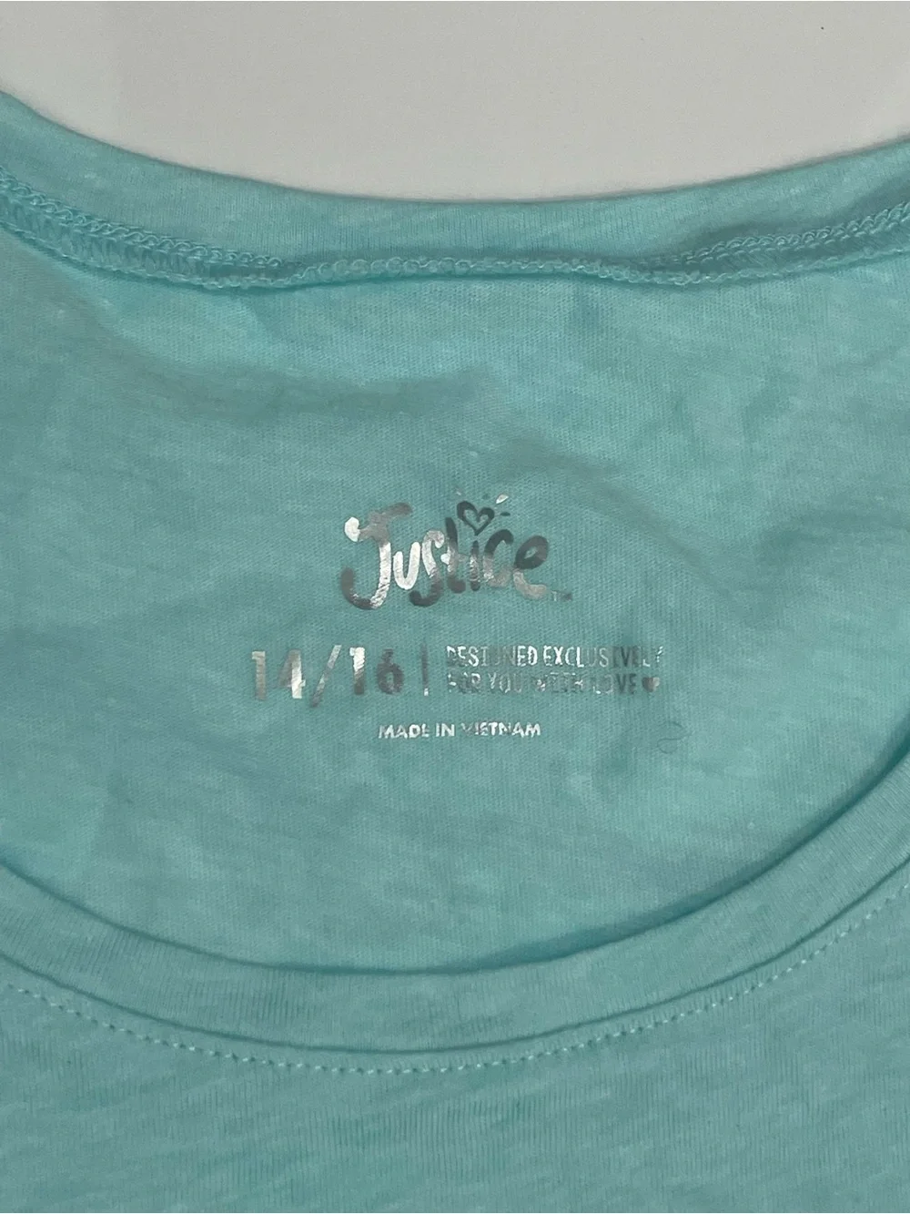 Justice Girls' Neon Pink & Light Teal Graphic Short Sleeve Tees